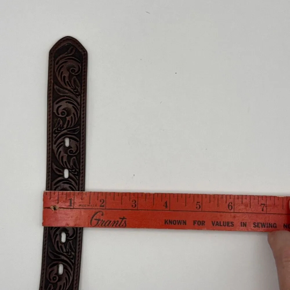 3D Belt Co Kids Western Leather Belt Only Brown Size 24